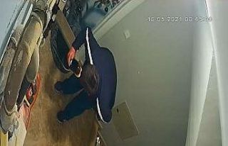 Marka meraklısı hırsız kamerada