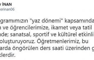 MEB: “2 Temmuz sonrasında başlayacak telafi eğitimlerine...