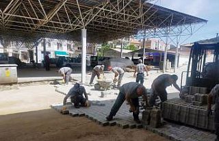 Menteşe pazar yerinde altyapı tamamlandı