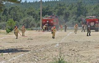 Mersin’de yangın tatbikatı