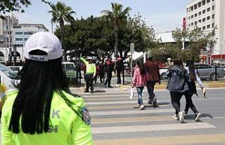 Mersin’de yaya önceliği denetimi yapıldı