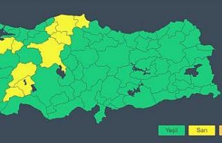 Meteoroloji sarı kodla uyardı: 13 ile kuvvetli yağış...