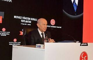 MHP Genel Başkanı Bahçeli, MYK ve MDK üyeleri...
