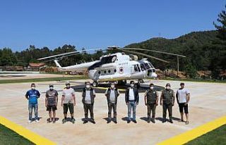 Muğla’da 2 yangın helikopteri göreve başladı