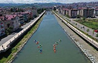 Ordu’nun dereleri yelken ve kano parkuru oldu