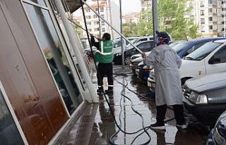 Otogarda bahar temizliği