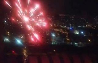 (Özel) Ataşehir’de ’tam kapanma’da havai fişek...
