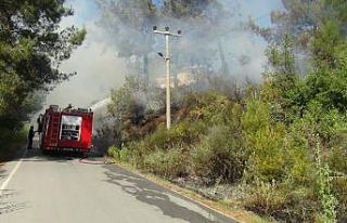 (ÖZEL) Çocukların torpille oyunu yangın çıkardı,...
