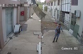 (Özel) Kablolara dadanan hırsız pusuya yatan esnaf...