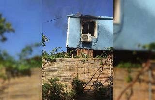 Pansiyonda çıkan yangın korkuttu
