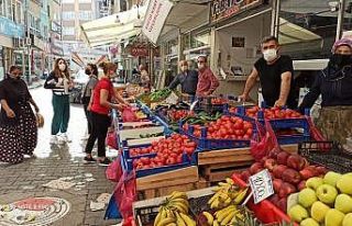 Pazar kurulmadı vatandaşlar manavlara akın etti