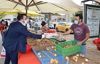 Pazarcı esnafına işgal harcı desteği