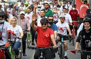 Pedallar çevrildi, 19 Mayıs coşkusu kent merkezine...