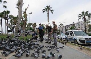 Polisler sokak hayvanlarını unutmuyor