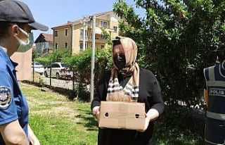 Polislerden duygulandıran ziyaret