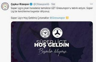 Rizespor’dan Giresunspor ve Adana Demirspor mesajı