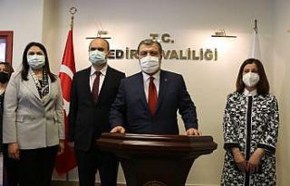 Sağlık Bakanı Koca Edirne’de