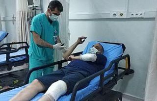 Sağlık çalışanına çarpıp kaçtı