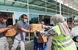 Sağlık çalışanlarına kahve desteği