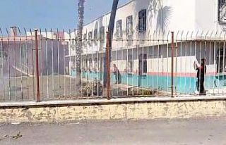 Sağlık ocağı bahçesinde çıkan yangın korkuttu