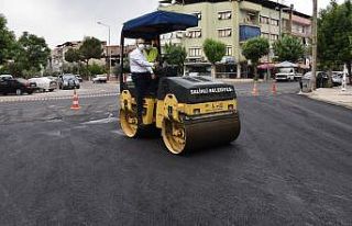 Salihli’de asfalt çalışması hız kesmiyor