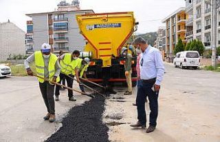 Salihli’nin asfalt robotu göreve başladı