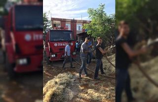 Samanlıkta çıkan yangın korkuttu