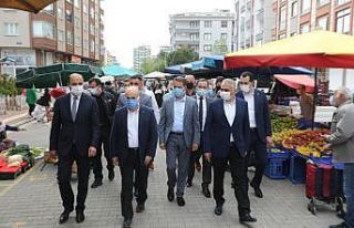 Samsun protokolünden Atakum’da pazar denetimi