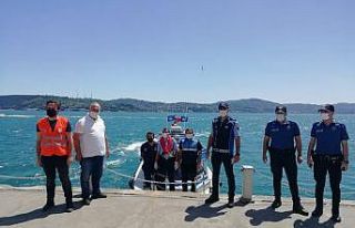 Sarıyer’de amatör balıkçılara denetim