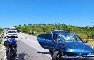 Şarköy’de otomobille çarpışan motosikletteki...