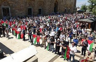 Şehit olan Filistinliler için gıyabi cenaze namazı...