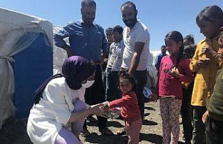 Şehit yakınlarından tarım işçilerinin çocuklarına...
