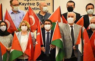 Şehzadeler Belediye Meclisi Filistin için tek yürek...