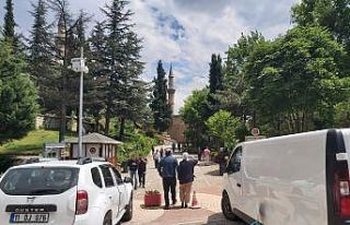 Şeyh Edebali Türbesi bölgesinde tam kapanma sonrası...