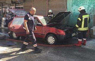 Seyir halindeki LPG’li araç bir anda alev aldı