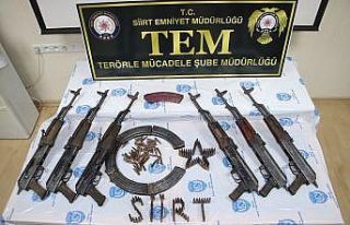 Siirt’te PKK’lı teröristlere ait mühimmat ele...