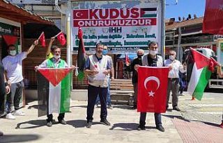 Simav’dan İsrail’e protesto