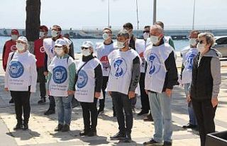 Sinop’ta 1 Mayıs maske ve mesafeyle kutlandı