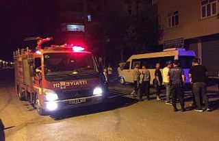 Siverek’te park halindeki minibüs kundaklandı