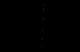 Starlink uyduları Siverek semalarında görüntülendi