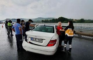 Susurluk’ta otoyolda trafik kazaları: 2 yaralı