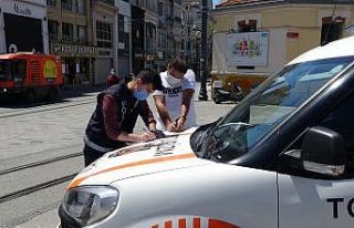 Taksim’de turistlere yönelik denetim