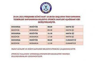 Tam kapanma tedbirleri kapsamında Dodurga Belediyesi...