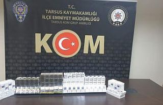Tarsus’ta 300 paket kaçak sigara ele geçirildi