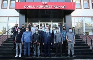 TBMM Başkanı Şentop Çorlu Kaymakamlığını ziyaret...