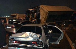 TEM’de makaslayan tır felakete yol açtı
