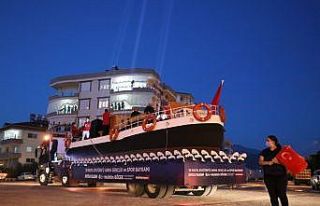 Temsili Bandırma Vapuru 19 Mayıs için yollarda