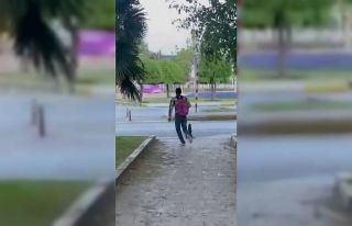 Topallayarak dilendi, koşarak kaçtı