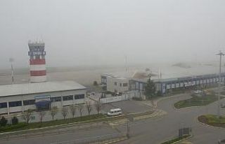 Trabzon’da hava ulaşımına sis engeli