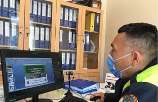 Trafik haftasında 355 öğrenciye uzaktan eğitim...